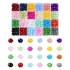 600Pcs 24 Colors Baking Paint Imitation Jade Glass Bead Strands DGLA-YW0001-29-2