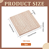 196-Hole Square Oak Wooden Cake Pop Stand Displays WOOD-WH0124-19-2