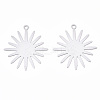 Tarnish Resistant 201 Stainless Steel Filigree Pendants STAS-S118-005P-1