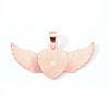 Alloy Pendant Cabochon Settings LS-PALLOY-S107-002RG-RS-2