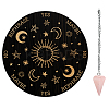 AHADEMAKER 1Pc Cone/Spike/Pendulum Natural Rose Quartz Stone Pendants DIY-GA0004-32B-1