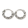 316 Surgical Stainless Steel Hoop Earrings EJEW-D096-19I-AS-1
