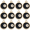 40Pcs Alloy Enamel Pendants FIND-SC0016-76G-1