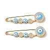 Real 18K Gold Plated Brass with Rhinestone Brooches JEWB-M040-01G-01-1