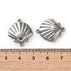 304 Stainless Steel Shell Shape Links Connector Charms STAS-A124-15P-3