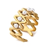 Stainless Steel Adjustable Cuff Rings for Women LS-RJEW-B126-02G-4