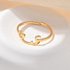304 Stainless Steel Cuff Rings for Women RJEW-D285-01G-S-4