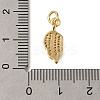 Rack Plating Brass Micro Pave Cubic Zirconia Pendants ZIRC-F142-36G-3