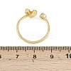 Brass Micro Pave Cubic Zirconia Open Cuff Rings for Women LS-RJEW-K308-02B-G-3