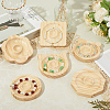 6Pcs 6 Styles Beech Wooden Jewelry Bracelet Finger Ring Diplay Holder Tray ODIS-BBC0001-03B-3