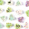 16Pcs 7 Colors Handmade Porcelain Beads PORC-FS0001-42-3