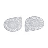 Non-Tarnish 201 Stainless Steel Filigree Pendants X-STAS-S118-036-2
