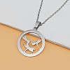 Non-Tarnish 304 Stainless Steel Pendant Necklaces for Women DY6370-1-3