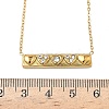 304 Stainless Steel Rhinestone Pendant Necklaces for Women NJEW-B150-01G-01-5