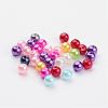 Mixed Acrylic Pearl Round Beads For DIY Jewelry and Bracelets X-PACR-6D-M-2