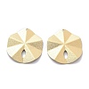 PVD Vacuum Plating 304 Stainless Steel Textured Disc Connector Charms STAS-R130-54G-1