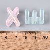UV Plating Transparent Acrylic European Beads OACR-N160-22-5