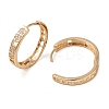 Brass Cubic Zirconia Hoop Earrings for Women EJEW-M238-09KCG-2