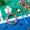 30Pcs Sport Theme Resin Rhinestone Beads RESI-TA0003-96B-7