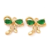 Brass Micro Pave Cubic Zirconia Charms KK-S389-03G-02-1