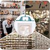 300Pcs Transparent PVC Self Adhesive Hang Tabs CDIS-HY0001-01-7