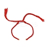 Braided Cotton Cord Bracelet Making MAK-L043-02G-10-1