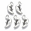 Tibetan Style Alloy Pendants TIBEP-N009-041-RS-1