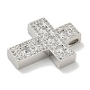 Rack Plating Brass Micro Pave Cubic Zirconia Pendants KK-L224-063P-3