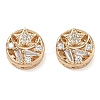 Brass Micro Pave Clear Cubic Zirconia Beads CU-CBAB0CF-07G-1