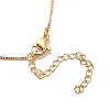 Brass Micro Pave Cubic Zirconia Letter Pendant Necklaces LS-KK-Z069-01G-L-3