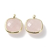 Natural Rose Quartz Pendants G-G012-09G-04-2