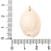 Printed Natural Cowrie Shell Pendants STAS-Z168-03G-04-3