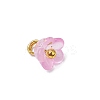 60Pcs 12 Colors Frosted Acrylic Flower Charms PALLOY-JF03550-5