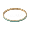 304 Stainless Steel Enamel Hinged Cuff Bangles for Women SA-CBAC920-15G-01B-4