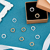 10Pcs 2 Colors Electroplating Brass Pendant Cabochon Settings KK-FH0007-83-4