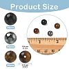 60Pcs 3 Styles Natural Tiger Eye & Obsidian & Synthetic Non-Magnetic Hematite Round Beads G-YW0002-73-3
