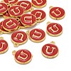 Golden Plated Alloy Enamel Charms X-ENAM-S118-03U-4