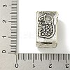 Tibetan Style Alloy European Beads FIND-U015-15AS-02-3