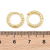 Brass Huggie Hoop Earrings KK-CBA8324-18D-G-4
