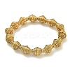 Ion Plating(IP) Adjustable 304 Stainless Steel Bicone Spring Wire Bracelets BJEW-H617-09G-1