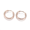 Ion Plating(IP) 304 Stainless Steel Huggie Hoop Earrings EJEW-F111A-17mm-RG-1