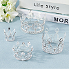 4Pcs 4 Styles Crown Zinc Alloy Cake Decoration AJEW-CP0008-84S-3