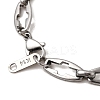 304 Stainless Steel Cross Link Chain Necklaces for Women Men NJEW-JN05431-01-5