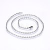 Tarnish Resistant 304 Stainless Steel Cable Chain Necklaces NJEW-P226-01P-01-1