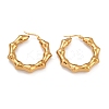 Ion Plating(IP) 304 Stainless Steel Hoop Earrings EJEW-O096-42G-1