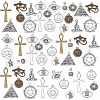 56Pcs 14 Style Tibetan Style Alloy Pendants TIBEP-PH0001-31-1