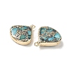 Dyed Synthetic Imperial Jasper Pendants G-D337-01G-2