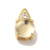 Brass Micro Pave Clear Cubic Zirconia Pendants LS-KK-M278-06G-1
