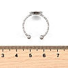 304 Stainless Steel Cuff Ring Components RJEW-H250-03B-P-3