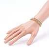 Round Brass Beaded Stretch Bracelets BJEW-JB05983-5